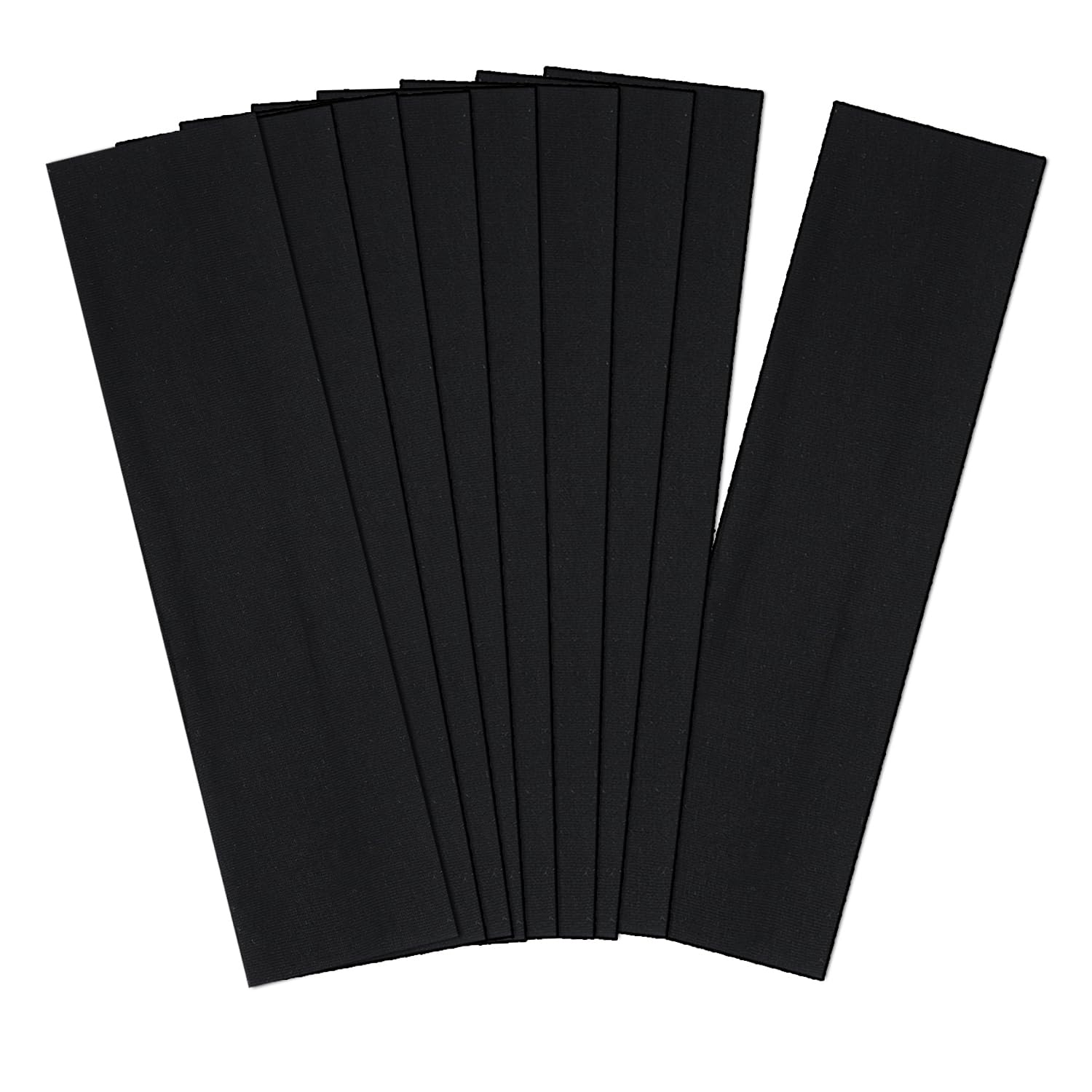 Assorted Solid Color Fabric Headbands 9 Piece Set - Image 11