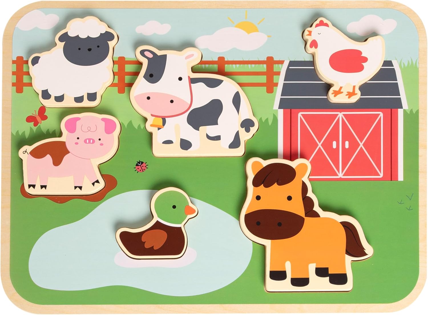 Wooden Montessori Shape Sorting Puzzle Board for Toddlers - Image 10