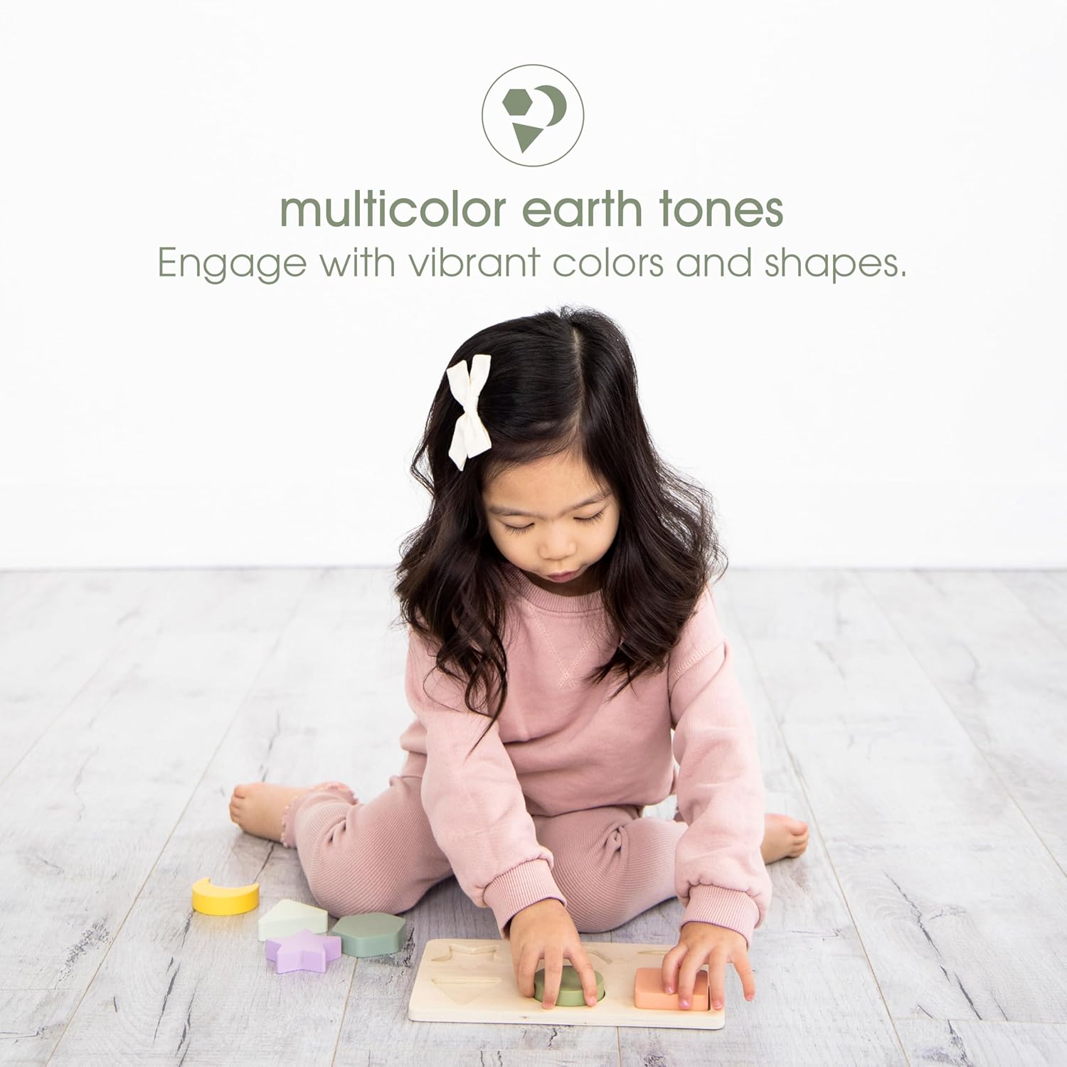 Wooden Montessori Shape Sorting Puzzle Board for Toddlers - Image 3